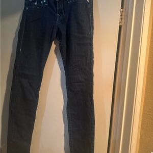 True Religion Indigo Skinny Jeans with Blue Stitching